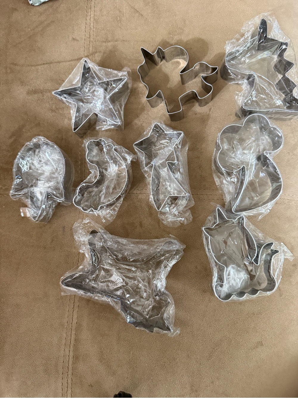 Unicorn Set Stainless Steel Assorted Cookie Cutters- Silver